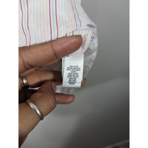 Bonobos Stripe Short Sleeve Button Down Slim Fit Shirt Men Size XXL - Picture 5 of 5